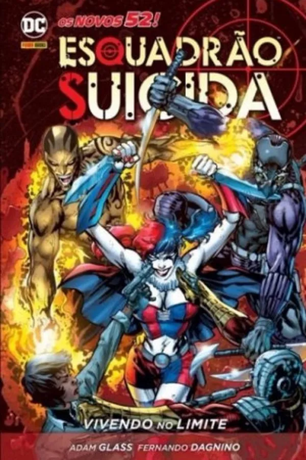 Capa de Esquadrão Suicida: Vivendo no Limite