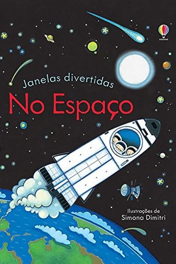 Capa de No Espaço. Janelas Divertidas