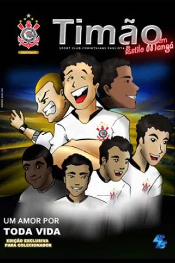 Capa de Timão em estilo mangá