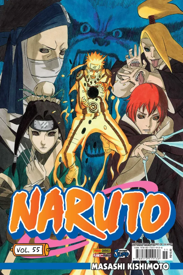 Capa de Naruto - Volume 55