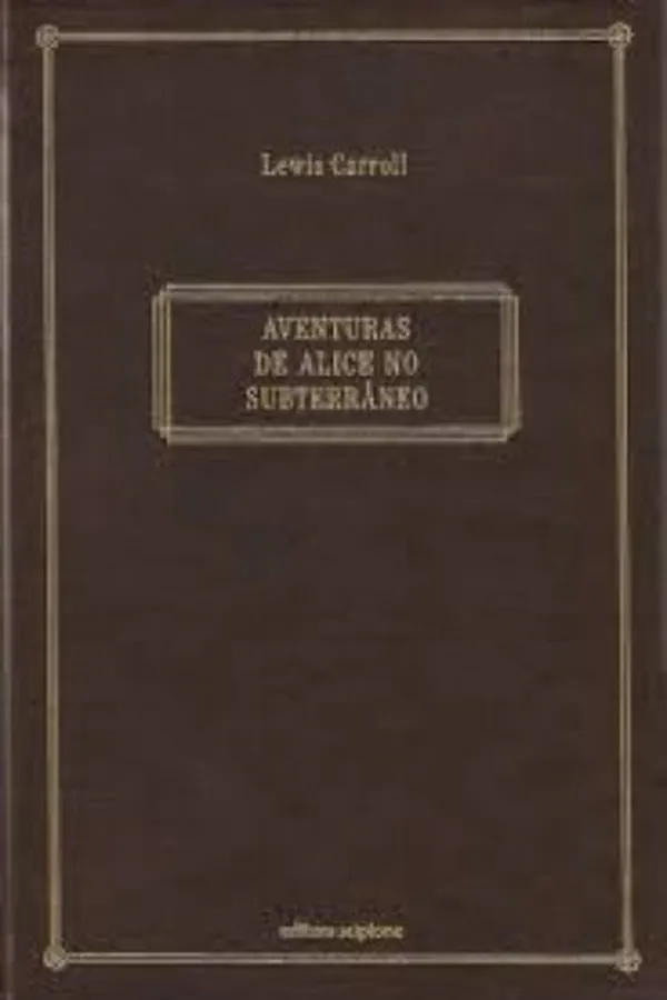Capa de Aventura de Alice no subterrâneo