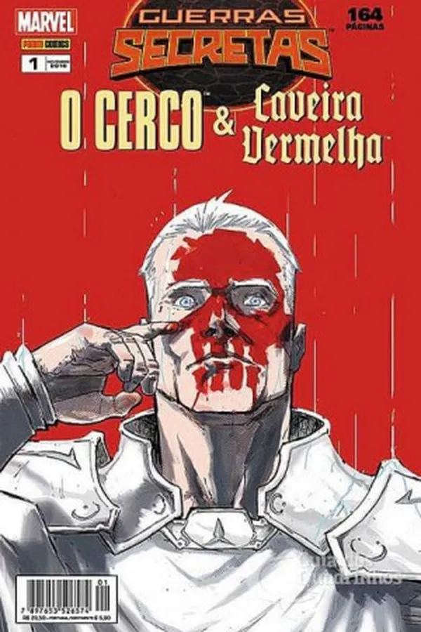 Capa de Guerras Secretas: O Cerco & Caveira Vermelha