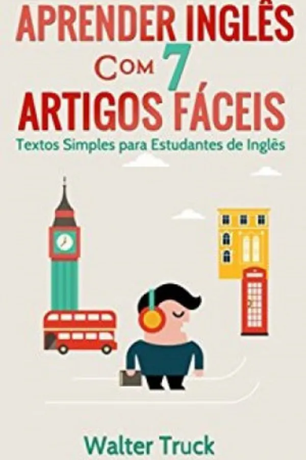 Capa de Aprender Inglês com 7 Artigos Fáceis