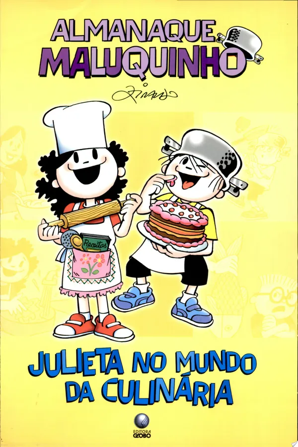 Capa de Julieta No Mundo Da Culinária. Almanaque Maluquinho