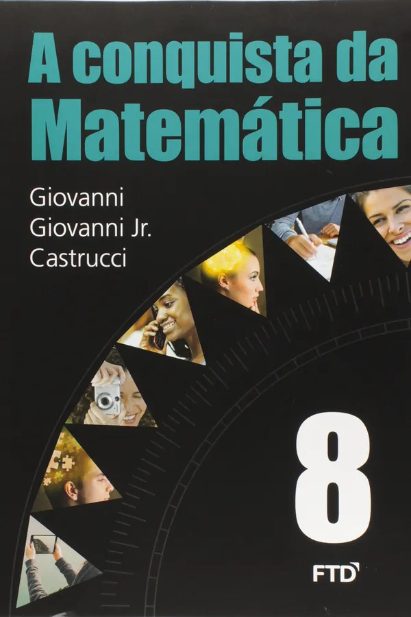Capa de A Conquista da Matemática. 8º Ano
