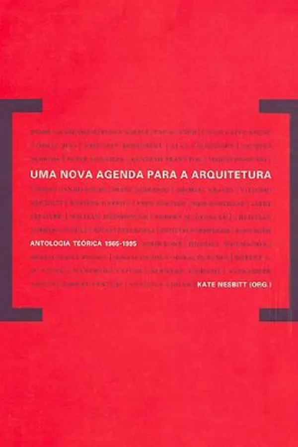 Capa de Uma Nova Agenda para a Arquitetura