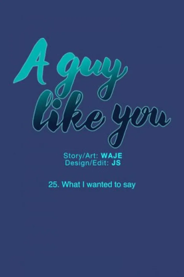 Capa de A guy like you #25