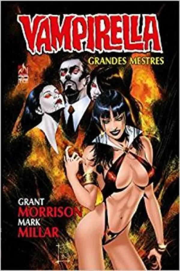 Capa de Vampirella - Grandes Mestres: Grant Morrison & Mark Millar