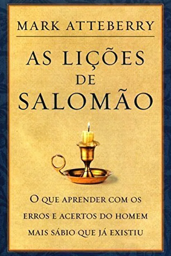 Capa de As Lições de Salomão