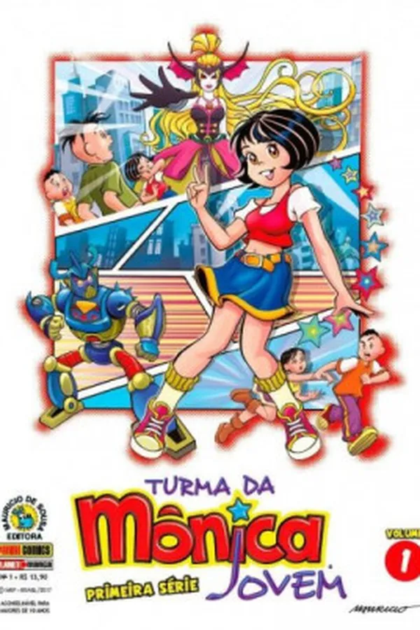 Capa de Turma da Mônica Jovem - Primeira Série - Volume 1