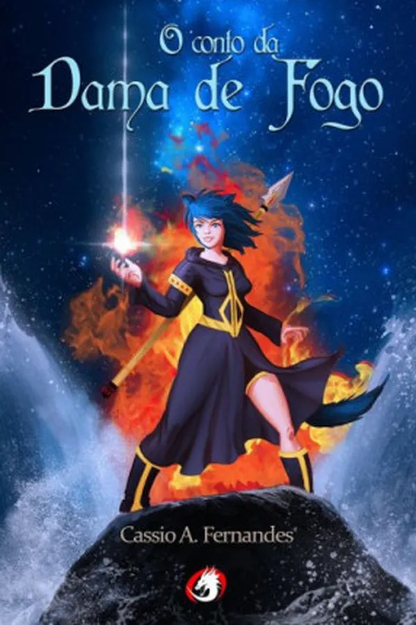 Capa de O Conto da Dama de Fogo