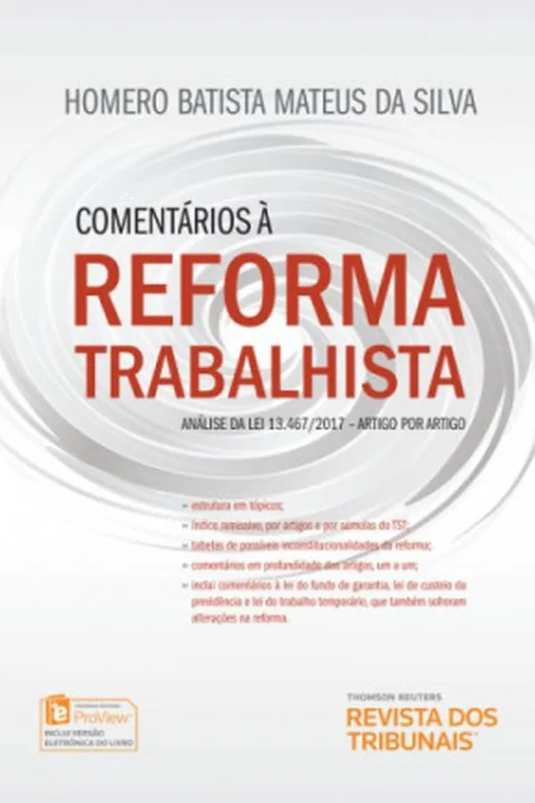 Capa de Comentários à Reforma Trabalhista
