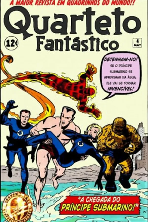 Capa de Quarteto Fantástico (1961) #4
