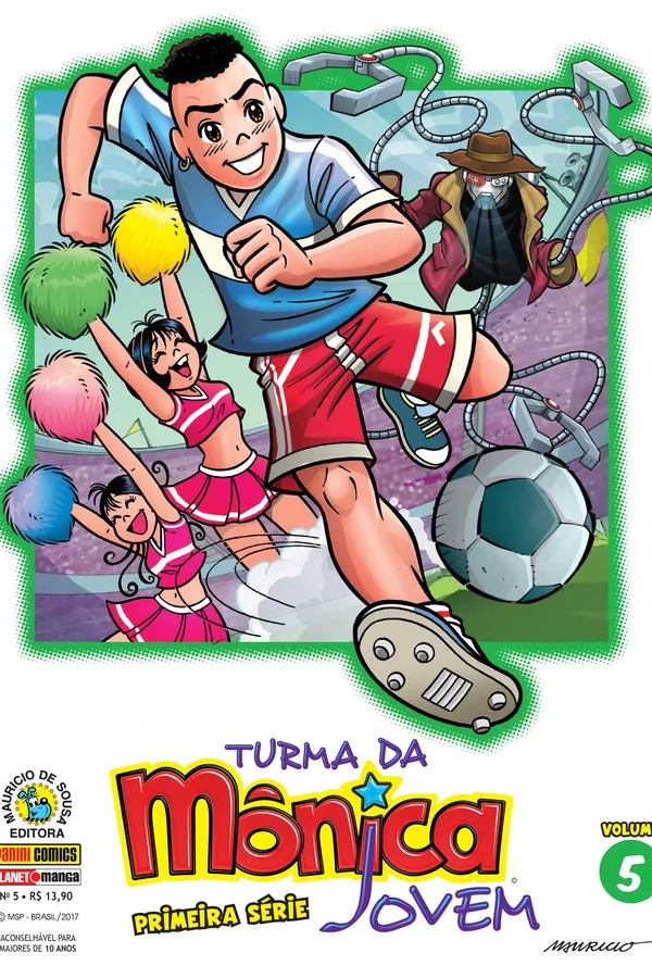 Capa de Turma da Mônica Jovem - Primeira Série - Volume 5