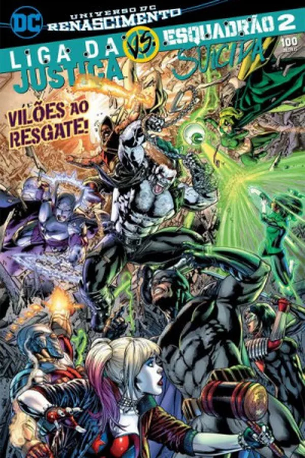 Capa de Liga da Justiça Vs. Esquadrão Suicida #2