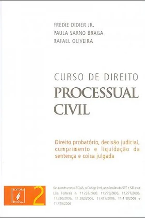 Capa de Curso de Direito Processual Civil - Vol. 2