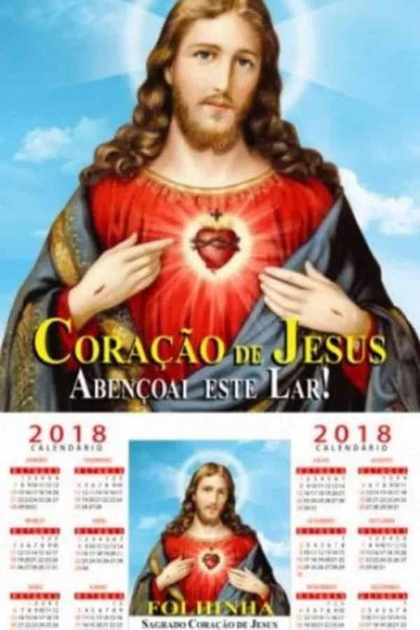 Capa de Folhinha do Sagrado Coração de Jesus