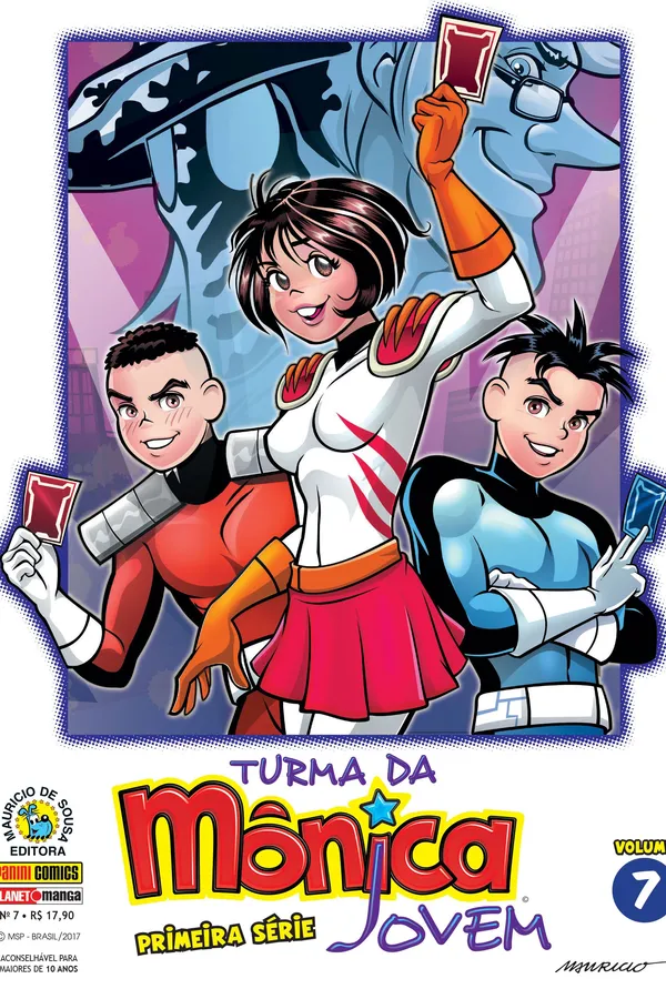 Capa de Turma da Mônica Jovem - Primeira Série - Volume 7