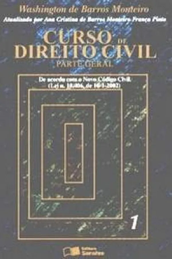 Capa de Curso de Direito Civil - Vol. 1
