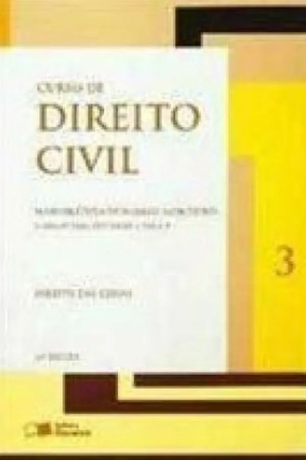 Capa de Curso de Direito Civil