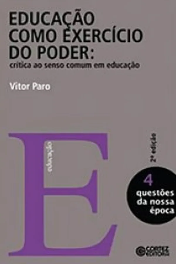 Capa de Educação como Exercício do Poder: