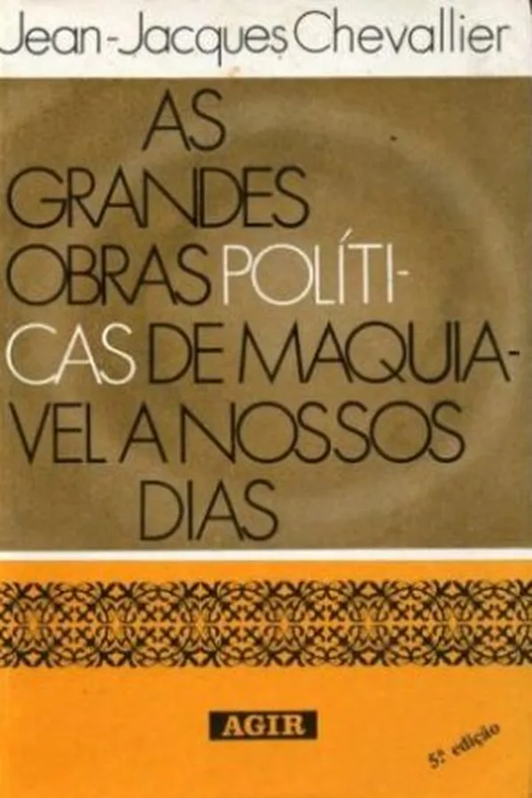 Capa de As Grandes Obras Políticas