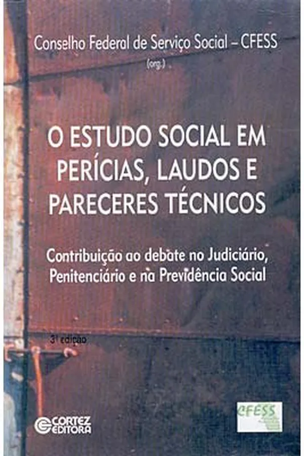 Capa de O Estudo Social em Perícias, Laudos e Pareceres Técnicos