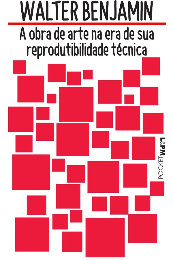 Capa de A Obra de Arte na Era de Sua Reprodutibilidade Técnica - Volume 1. Coleção L&PM Pocket