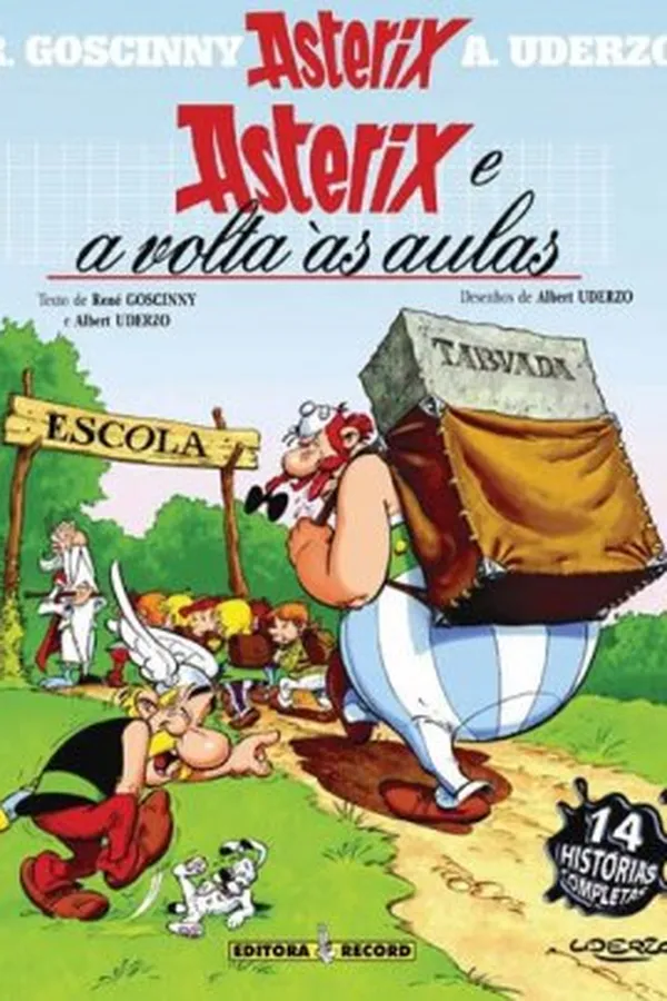 Capa de Asterix e a volta às aulas