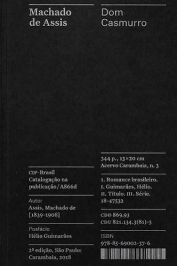 Capa de Dom Casmurro