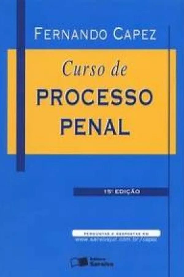 Capa de Curso de Processo Penal