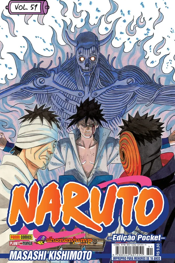 Capa de Naruto Pocket - Volume 51