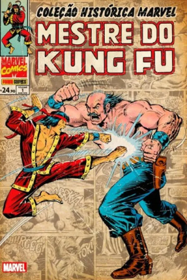 Capa de Coleção Histórica Marvel: Mestre do Kung Fu - Vol. 1