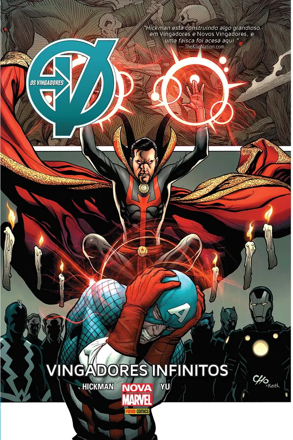Capa de Os Vingadores. Vingadores Infinitos