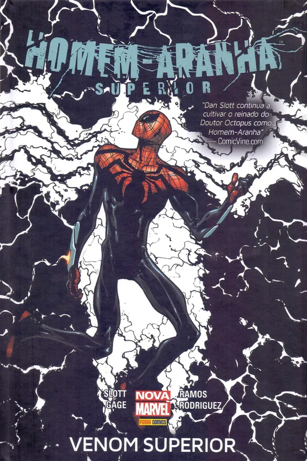 Capa de Homem Aranha Superior