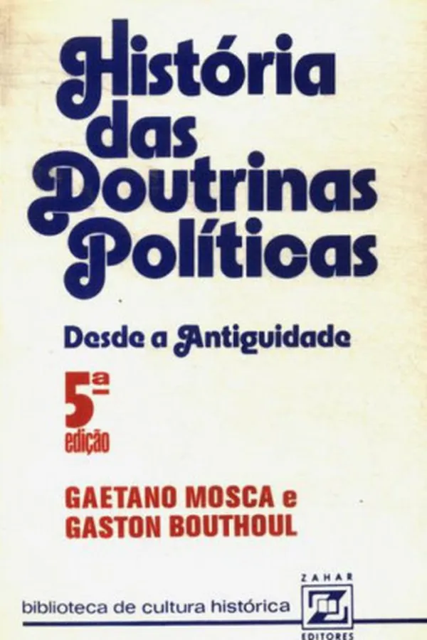 Cover of História das Doutrinas Políticas