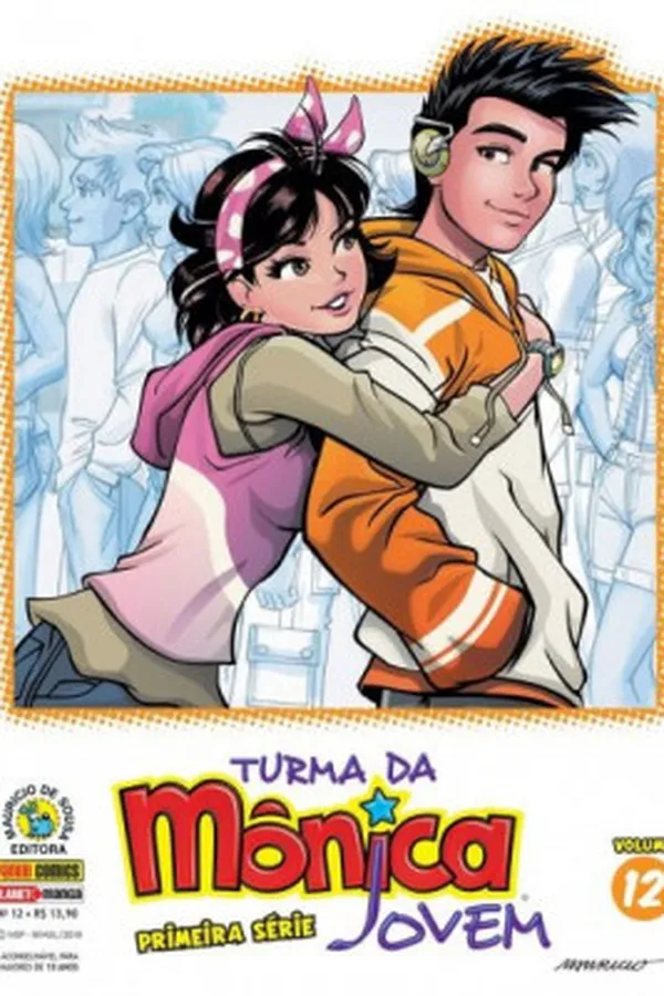 Capa de Turma da Mônica Jovem - Primeira Série - Volume 12