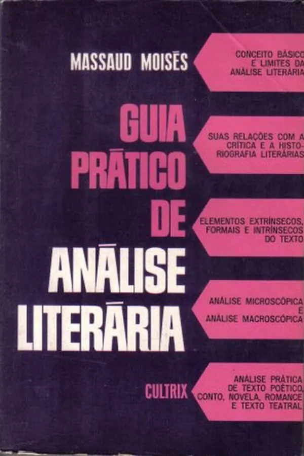 Capa de Guia prático de análise literária