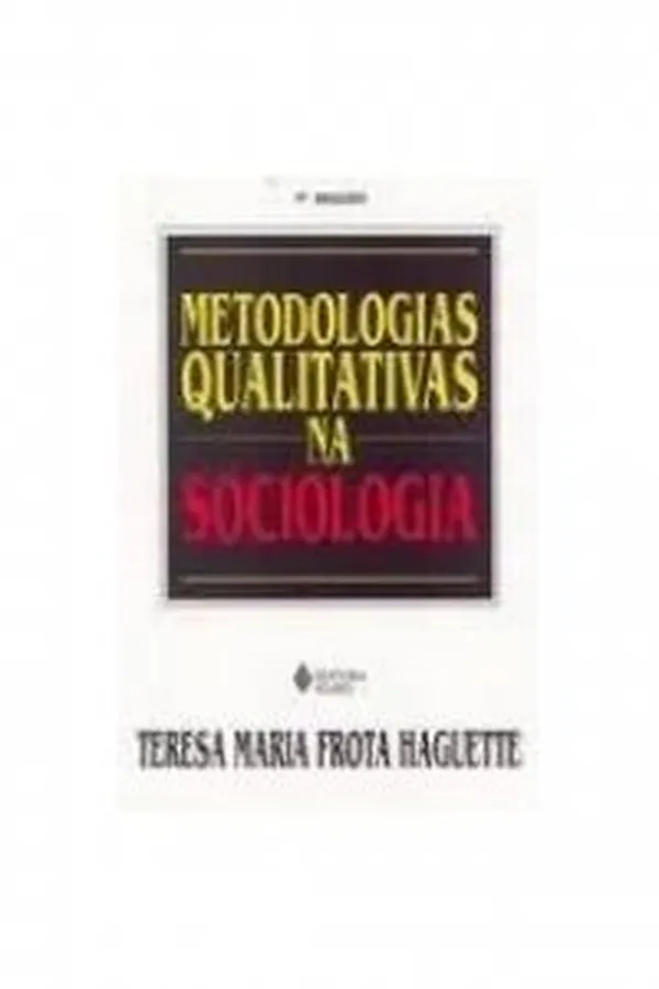 Capa de Metodologias Qualitativas na Sociologia