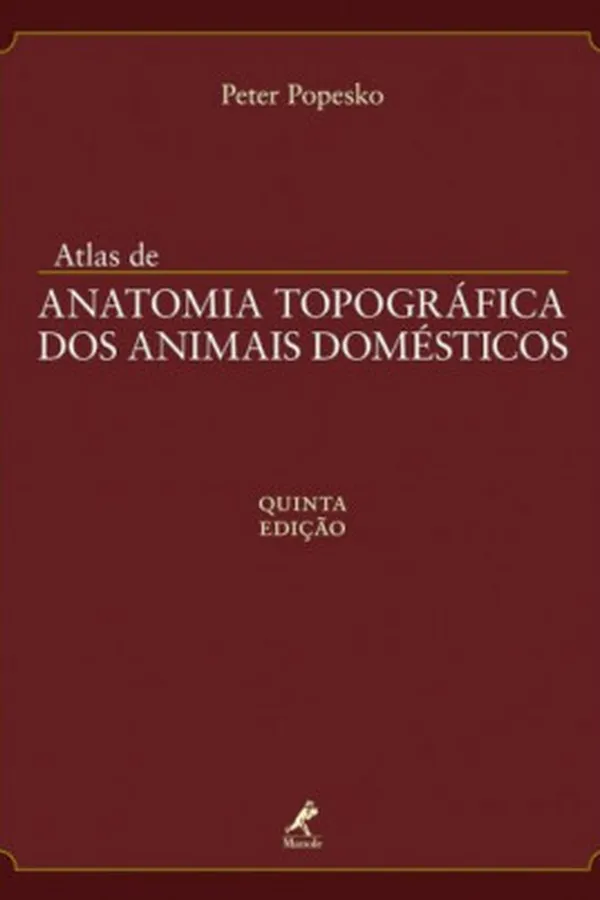 Capa de Atlas de Anatomia Topográfica dos Animais Domésticos