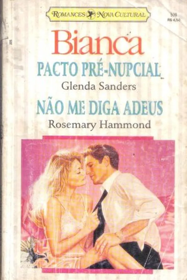 Capa de Pacto Pre-Nupcial; Não me diga adeus