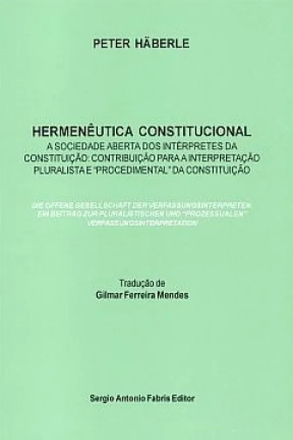Capa de Hermenêutica Constitucional