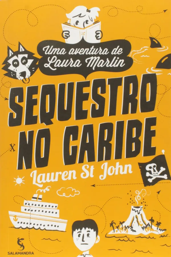 Capa de Sequestro no Caribe. Uma Aventura de Laura Marlin