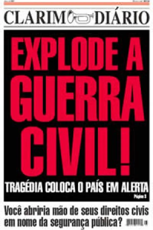 Capa de Clarim Diário - Guerra Civil Especial