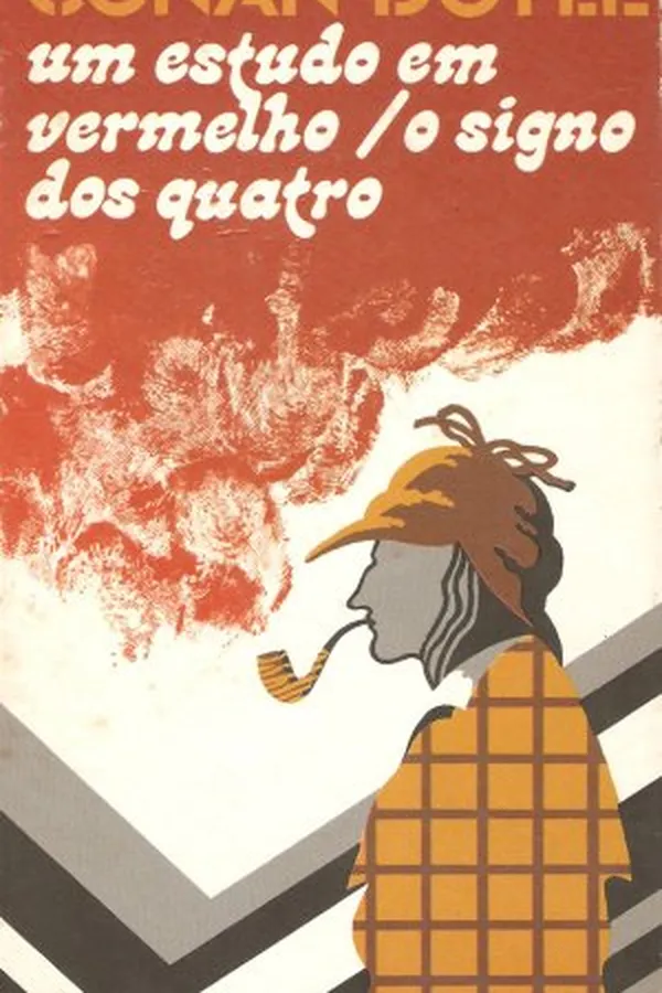 Capa de Um Estudo em Vermelho / O Signo dos Quatro