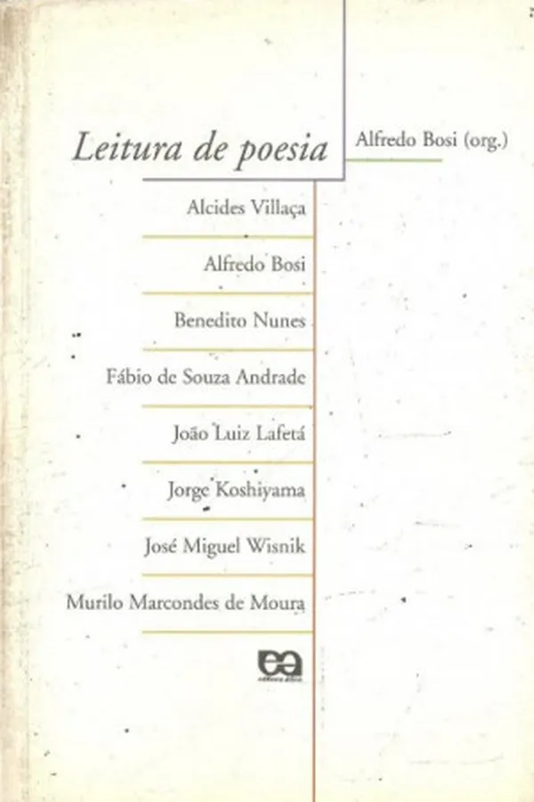 Capa de Leitura de poesia