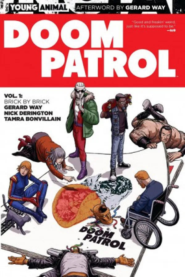 Capa de Doom Patrol, Vol. 1: Brick By Brick