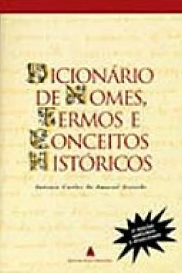 Capa de Dicionário de Nomes, Termos e Conceitos Históricos