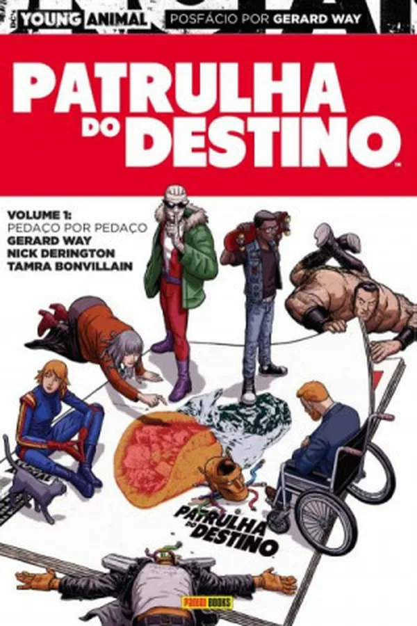 Capa de Patrulha do Destino - Volume 1: Pedaço por Pedaço