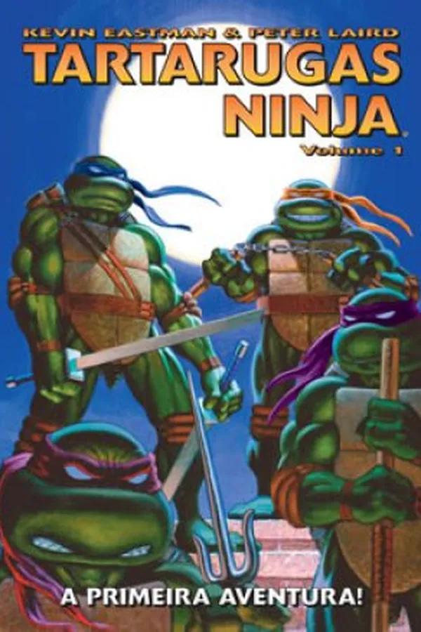 Capa de As Tartarugas Ninja - Volume 1: A Primeira Aventura